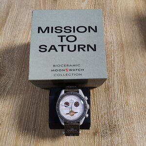 🍹Swatch X Omega🍹 Bioceramic Moonswatch - Mission to Saturn